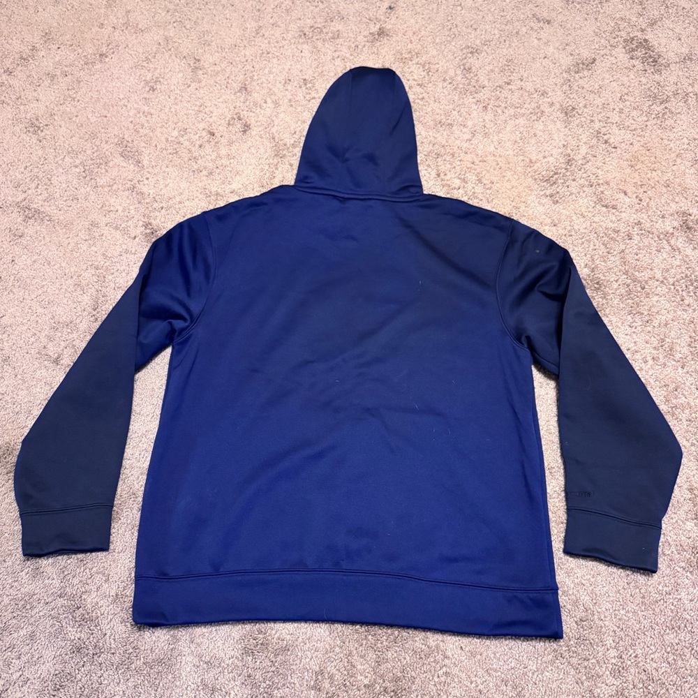 Notre Dame Under Armour Hoodie Mens Medium Blue Loose Pullover Long Sleeve NCAA - Picture 2 of 9